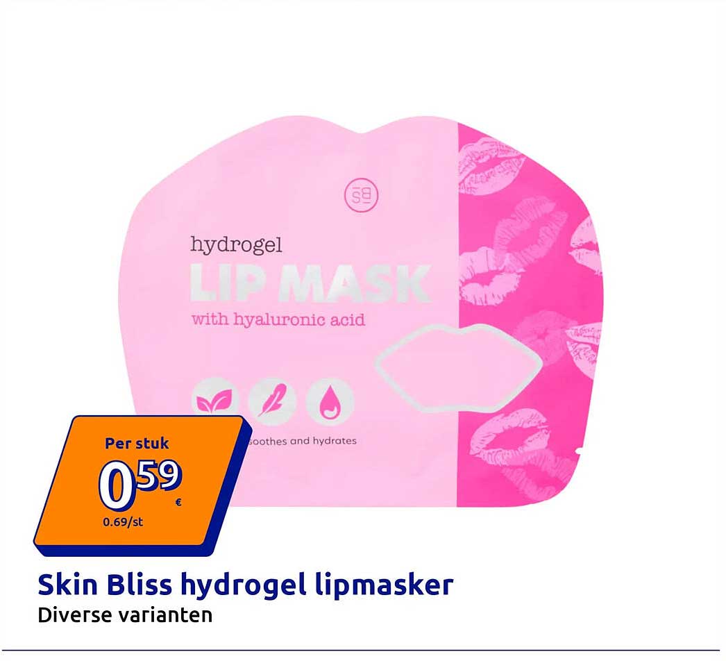 Skin Bliss hydrogel lipmasker Diverse varianten