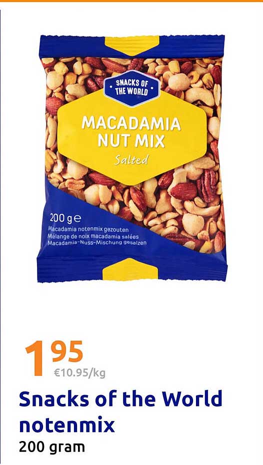 Snacks of the World notenmix 200 gram