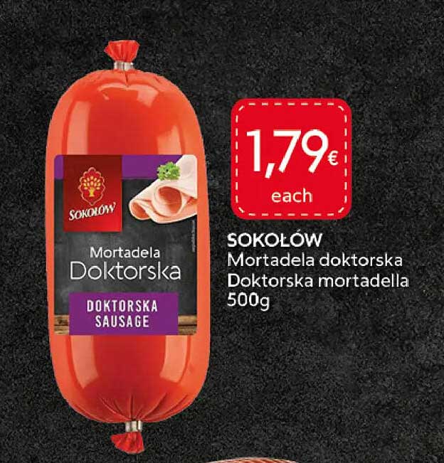 SOKOLOW Mortadela doktorska Doktorska mortadella 500g