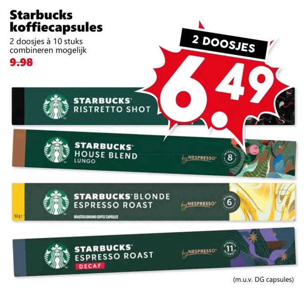 Starbucks koffiecapsules 2 doosjes