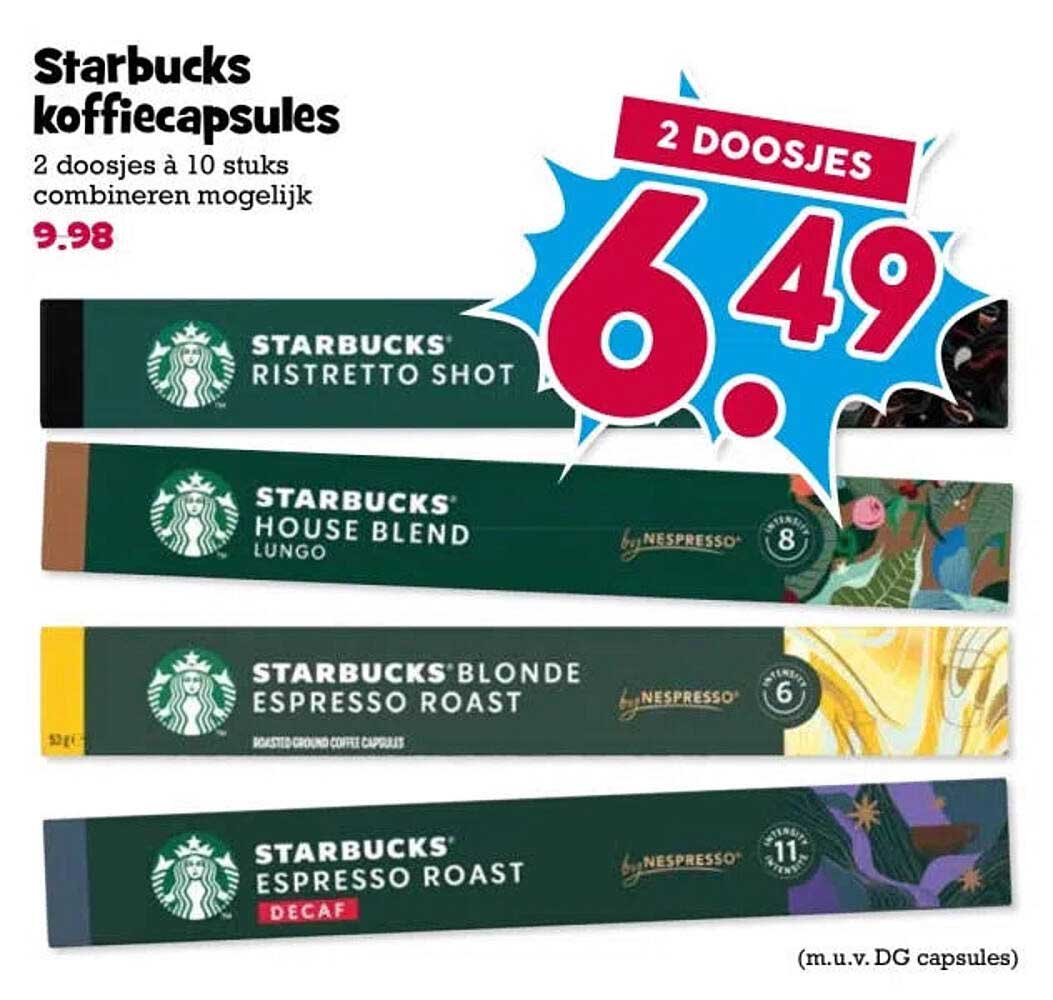 Starbucks koffiecapsules 2 doosjes