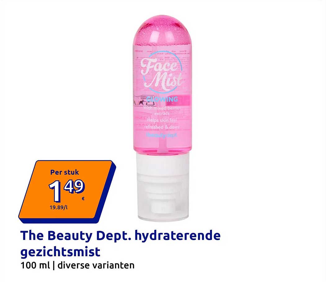 The Beauty Dept. hydraterende gezichts mist
