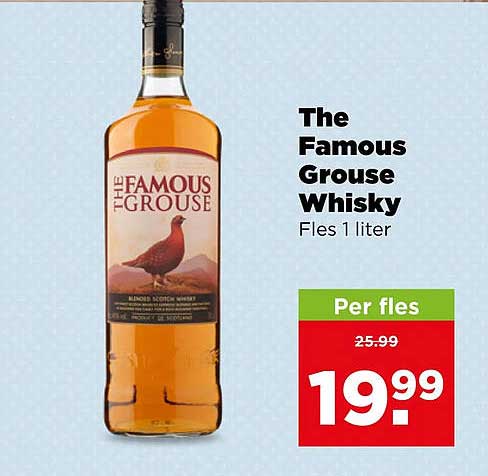 The Famous Grouse Whisky Fles 1 liter Per fles