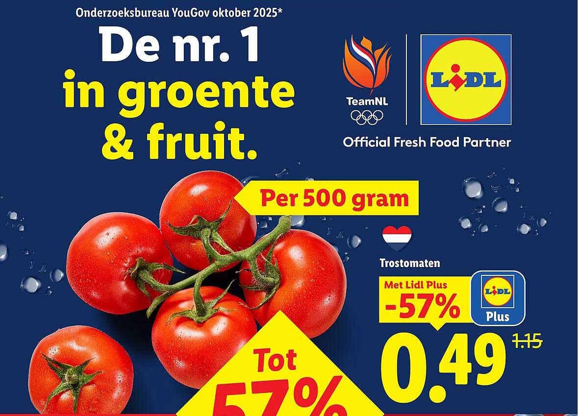 Trostomaten Per 500 gram Met Lidl Plus -57%