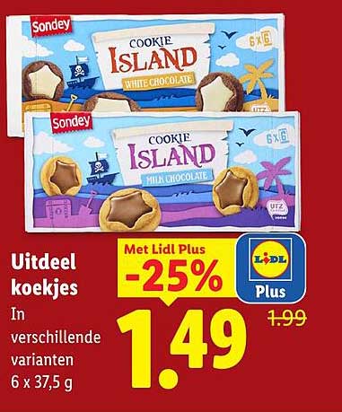 Uitdeel koekjes Met Lidl Plus -25%