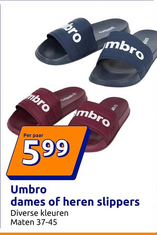 Umbro dames of heren slippers
