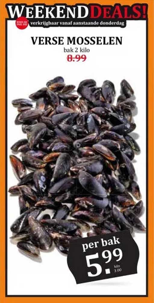 VERSE MOSSELEN bak 2 kilo