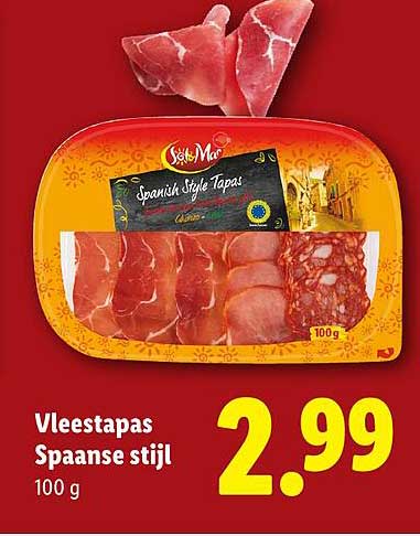 Vleestapas Spaanse stijl 100 g