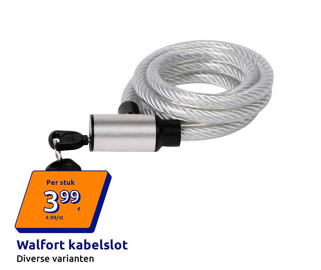 Walfort kabelslot Diverse varianten