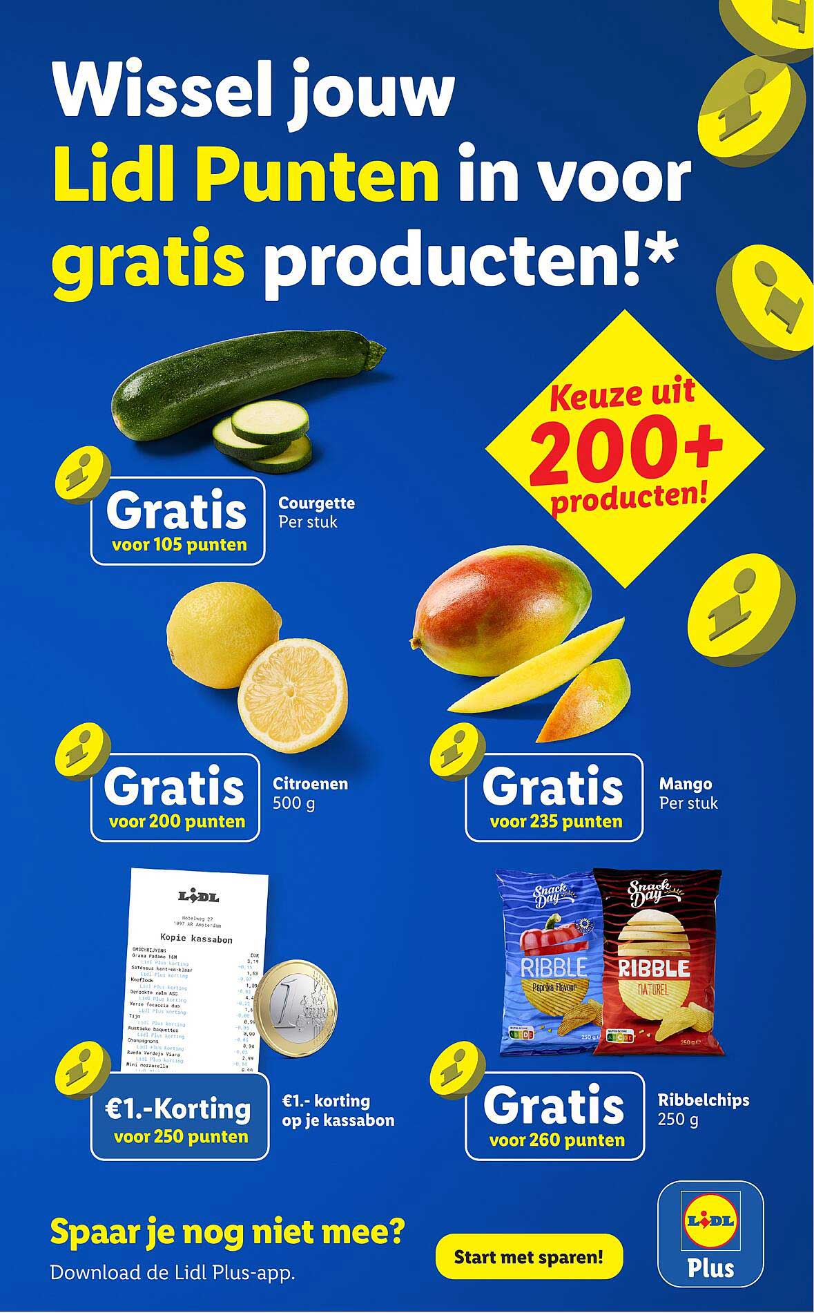 Wissel jouw Lidl Punten in voor gratis producten!*