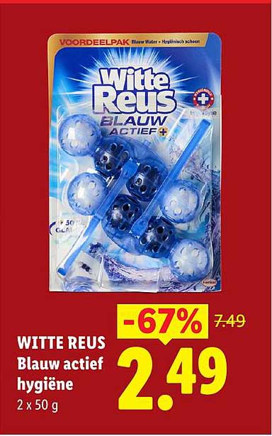 WITTE REUS Blauw actief hygiëne