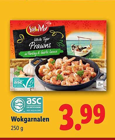 Wokgarnalen 250 g