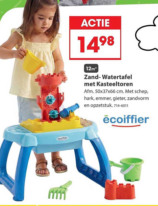 Zand- Watertafel met Kasteeltoren