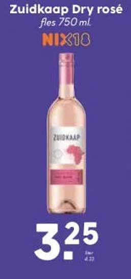 Zuidkaap Dry rosé fles 750 ml NIX18