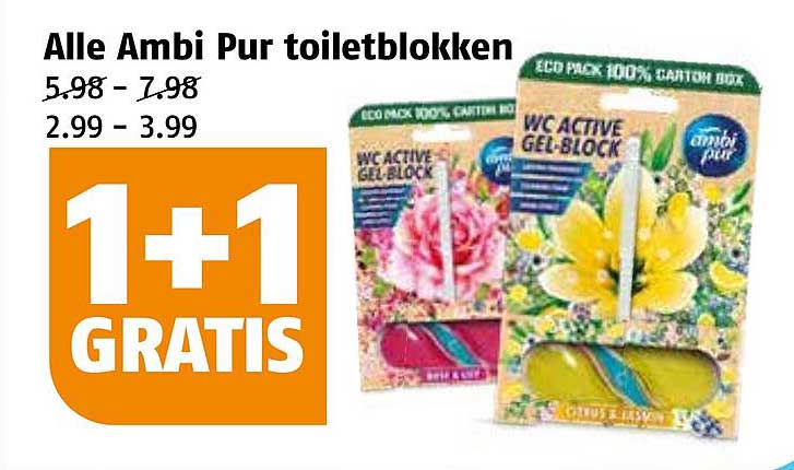 Alle Ambi Pur toiletblokken