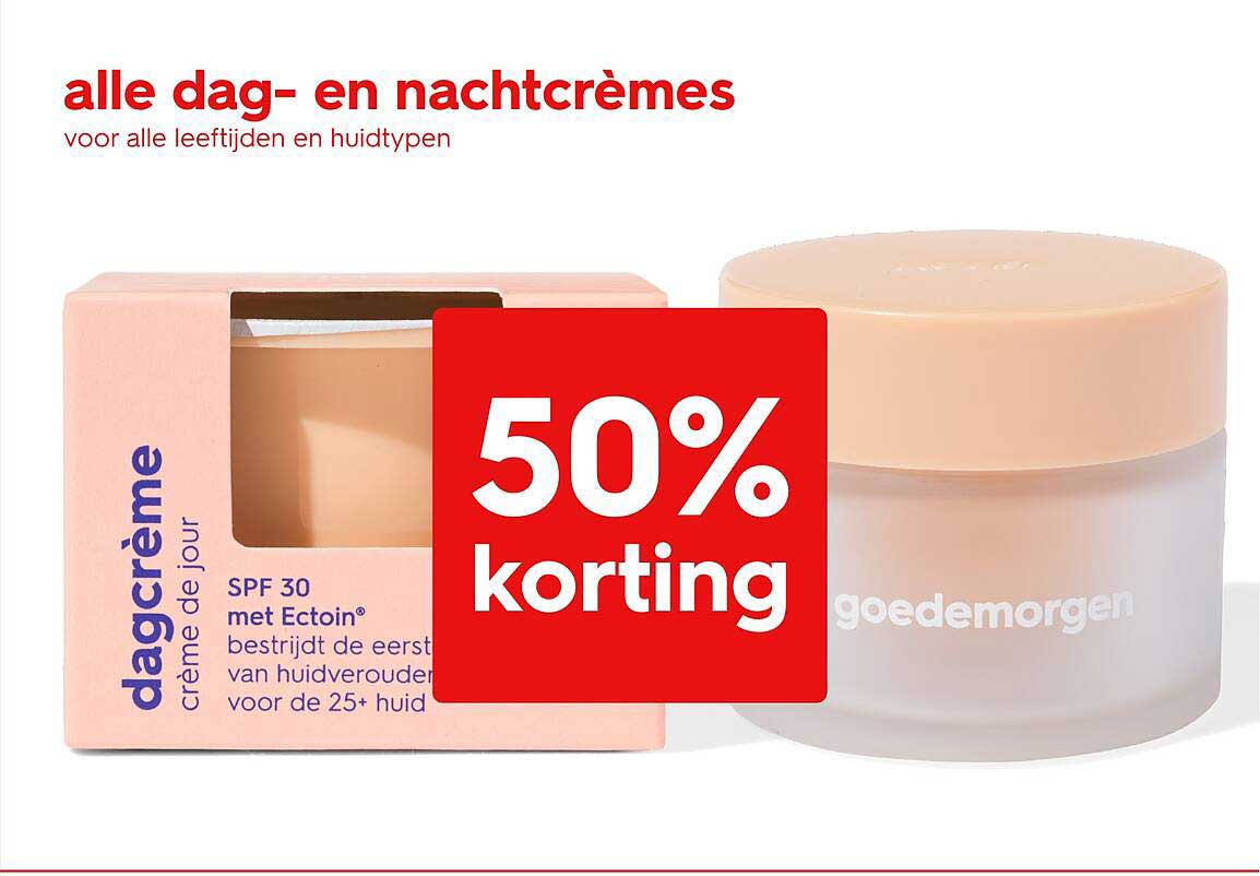 alle dag- en nachtcrèmes voor alle leeftijden en huidtypen