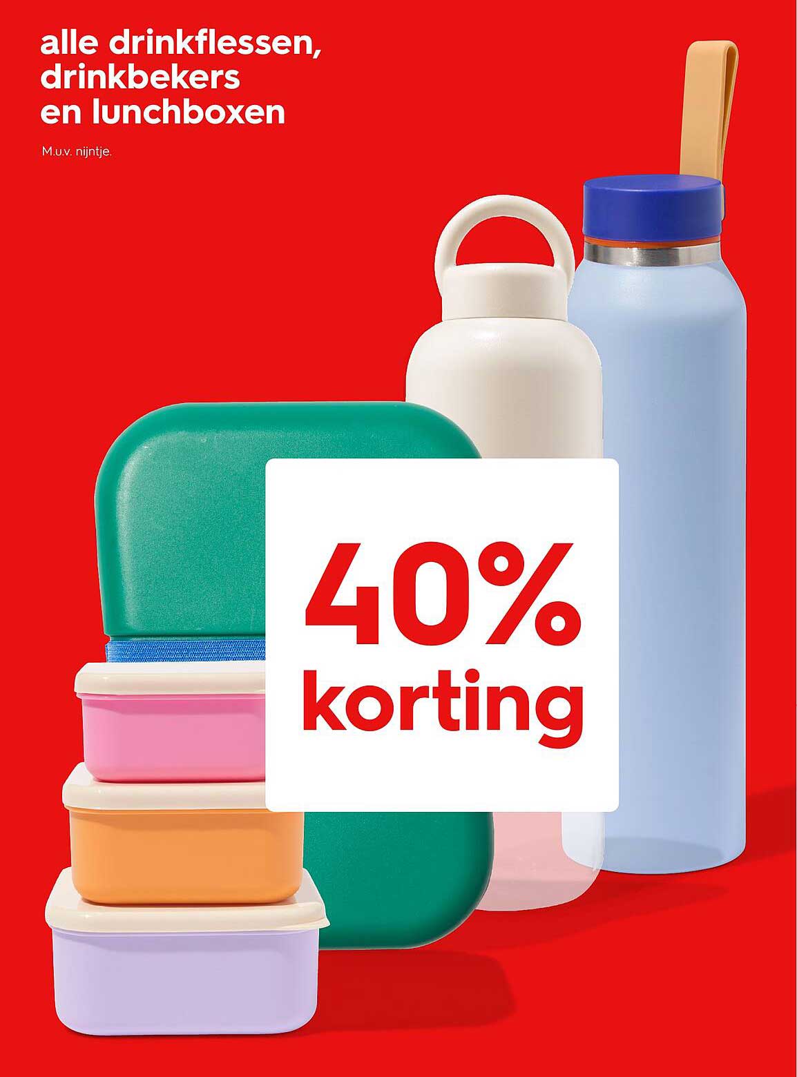 alle drinkflessen, drinkbekers en lunchboxen