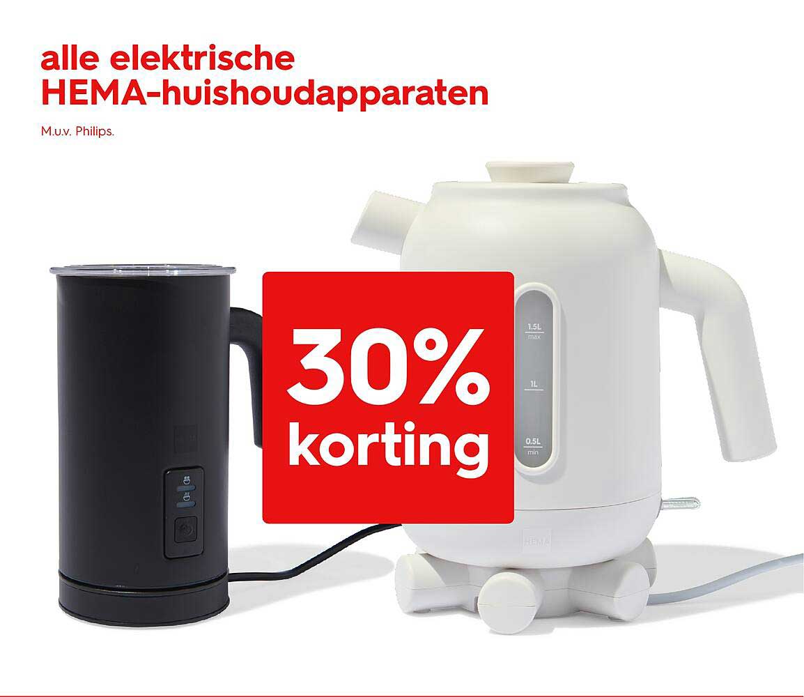 alle elektrische HEMA-huishoudapparaten