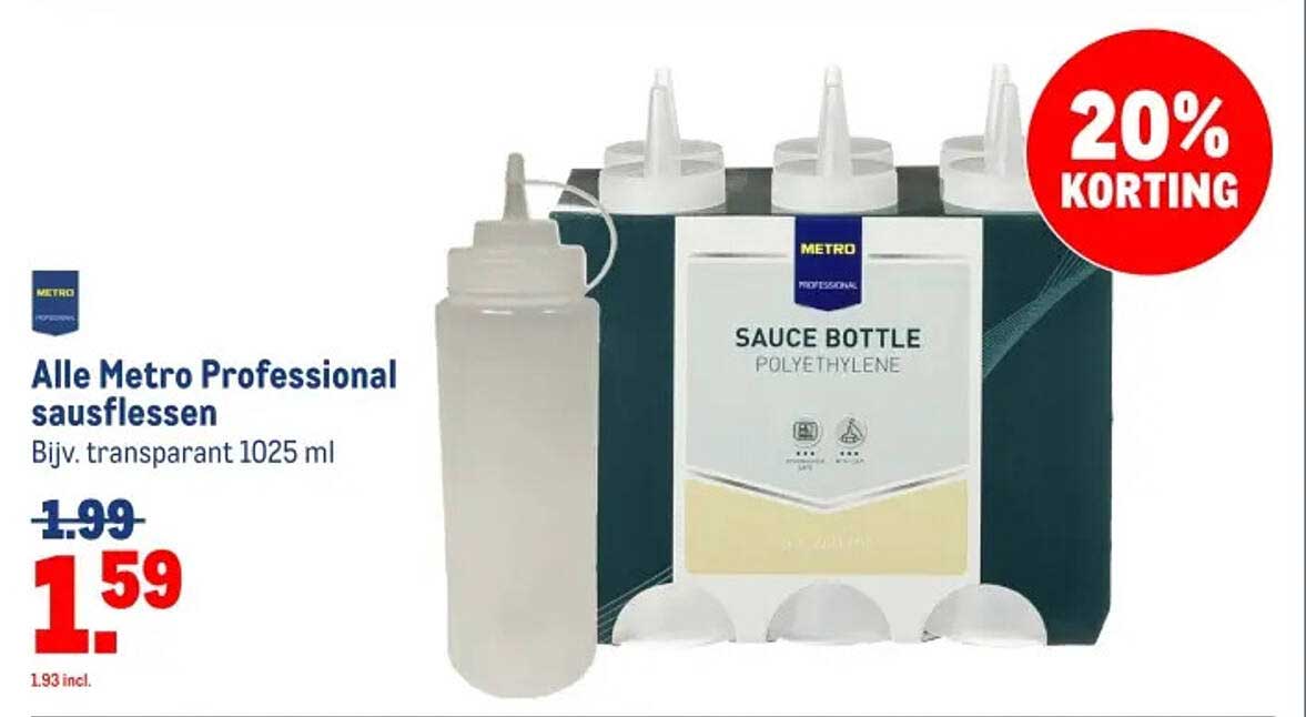 Alle Metro Professional sausbussen