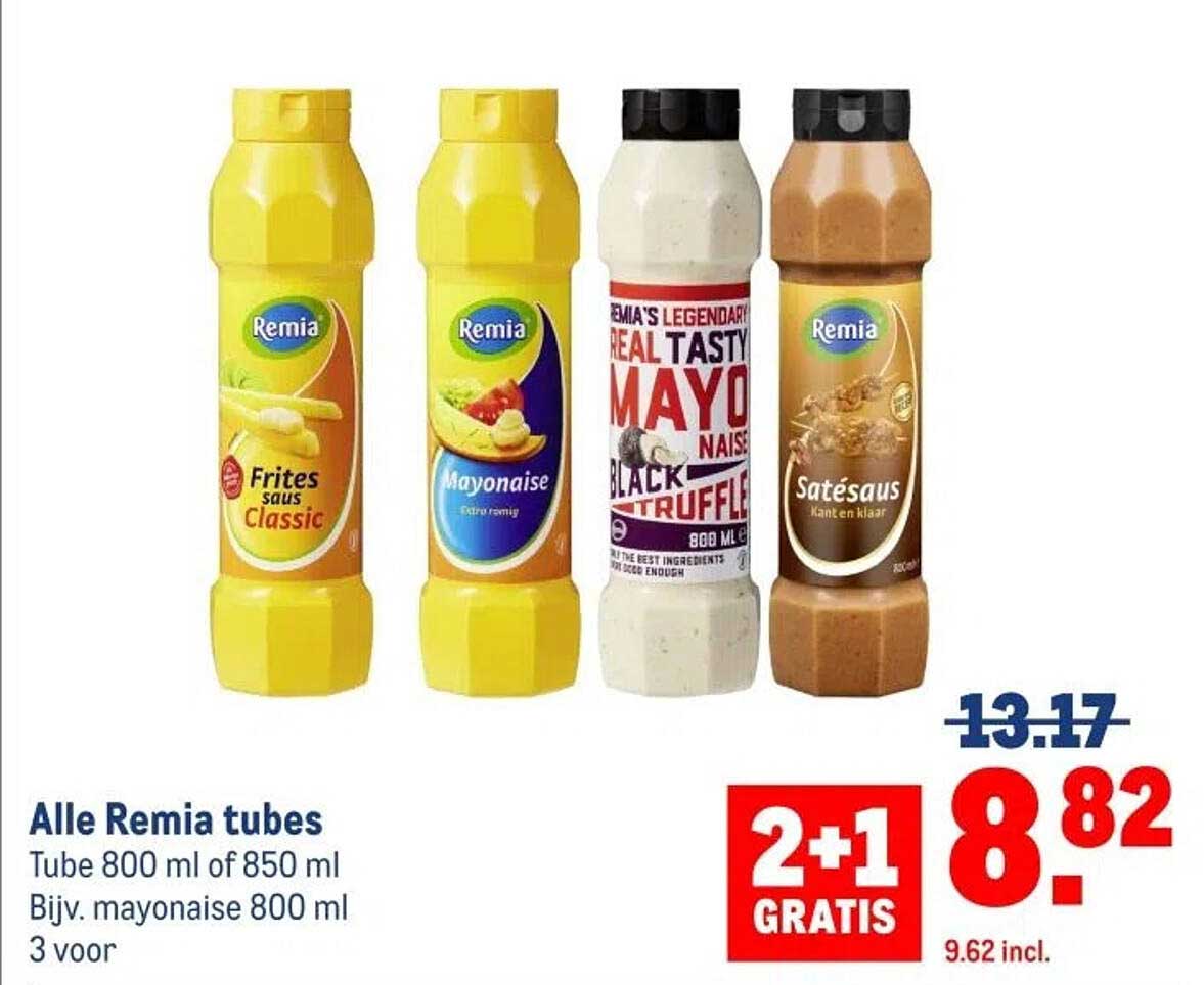 Alle Remia tubes