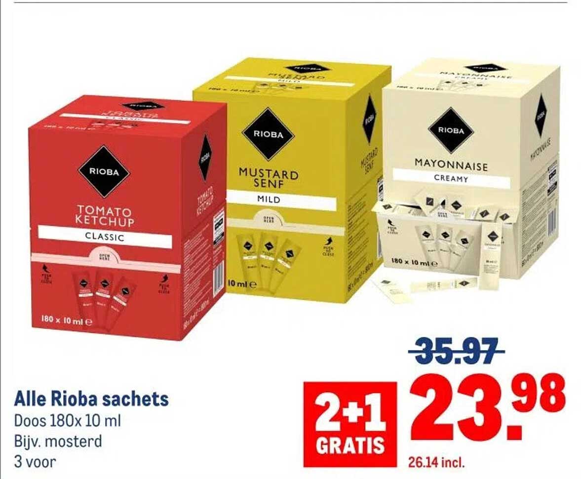 Alle Rioba sachets