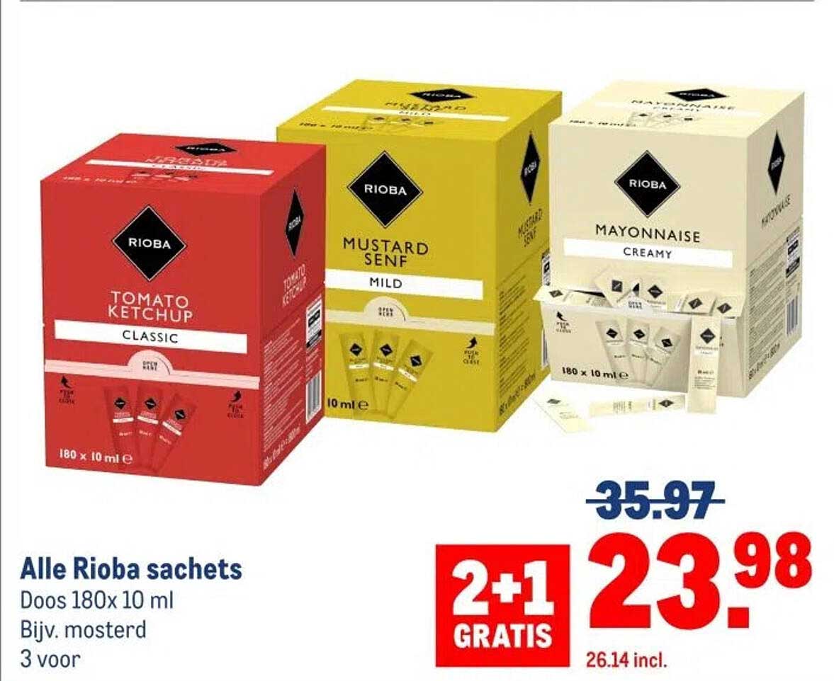 Alle Rioba sachets