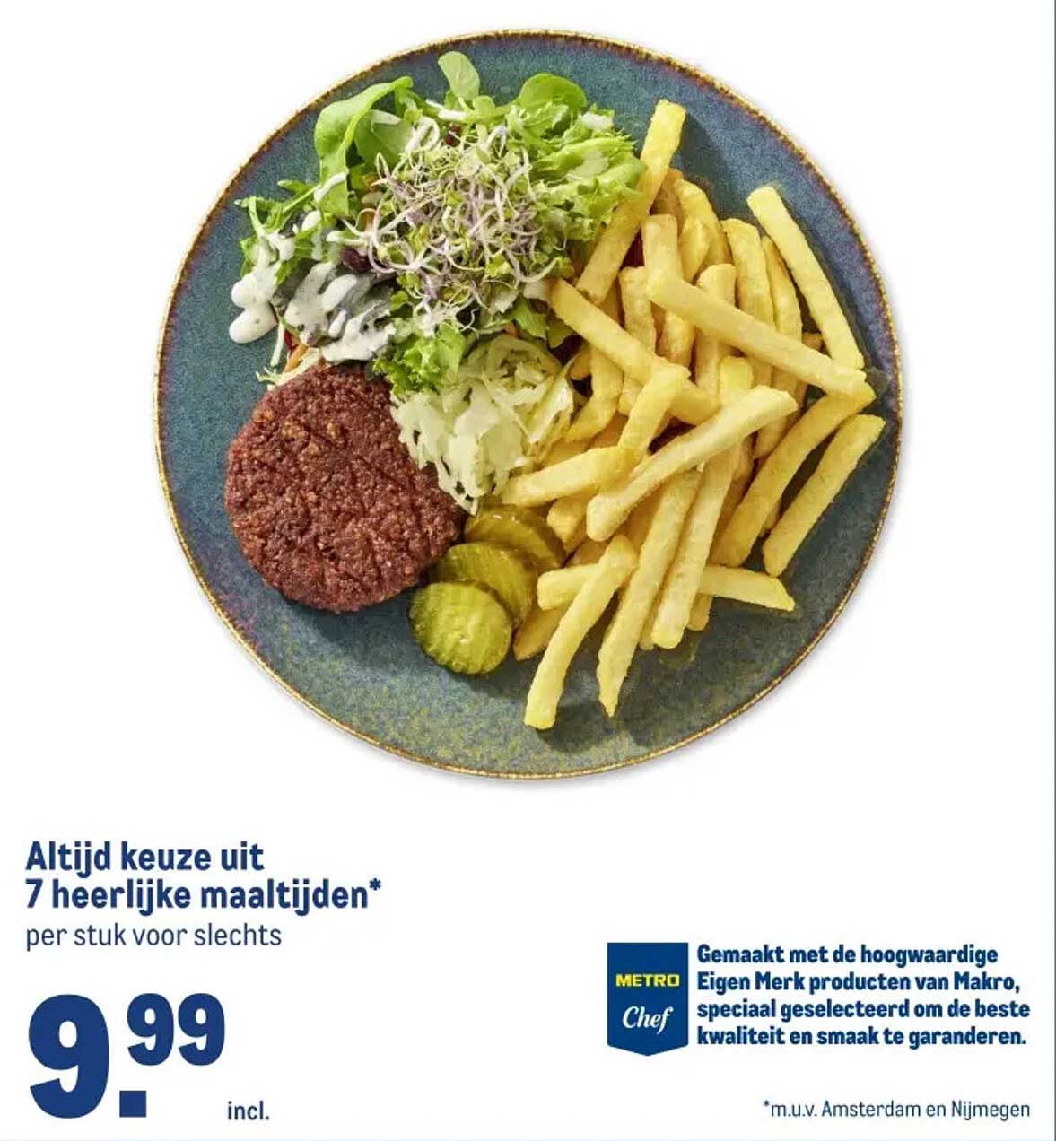Altijd keuze uit 7 heerlijke maaltijd* per stuk voor slechts