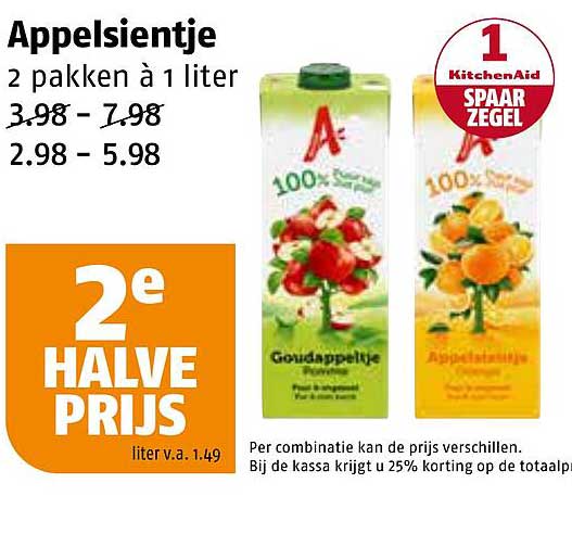 Appelsientje 2 pakken à 1 liter
