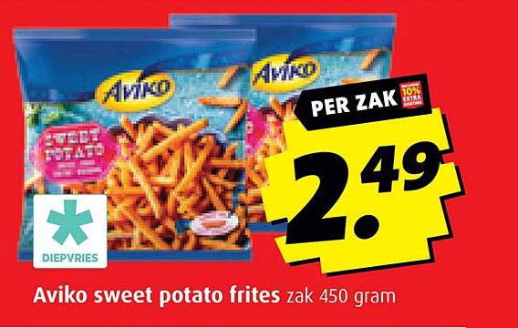 Aviko sweet potato frites zak 450 gram