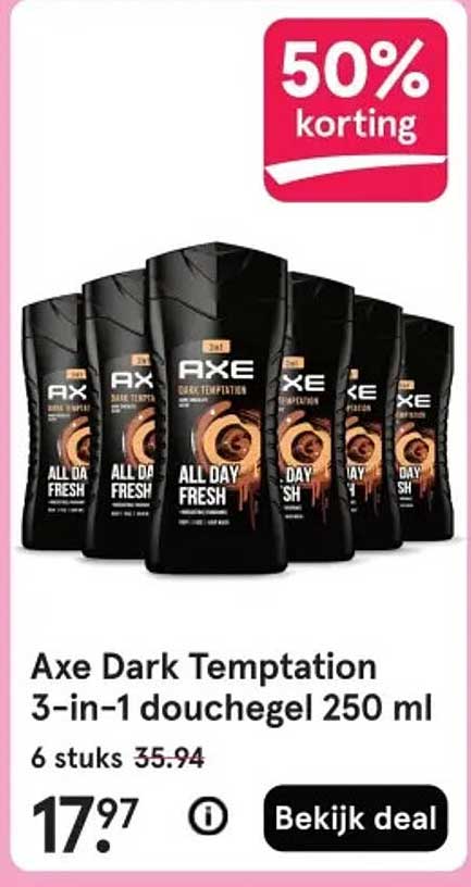 Axe Dark Temptation 3-in-1 douchegel 250 ml