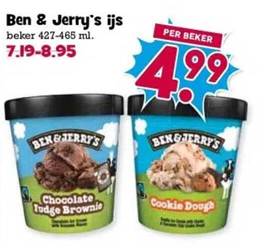 Ben & Jerry's ijs beker 427-465 ml.