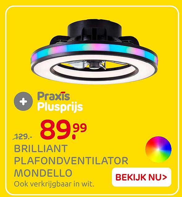 BRILLIANT PLAFONDVENTILATOR MONDELLO