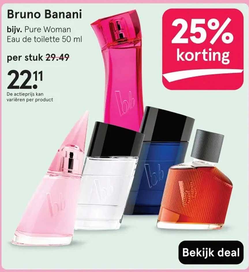 Bruno Banani bijv. Pure Woman Eau de toilette 50 ml