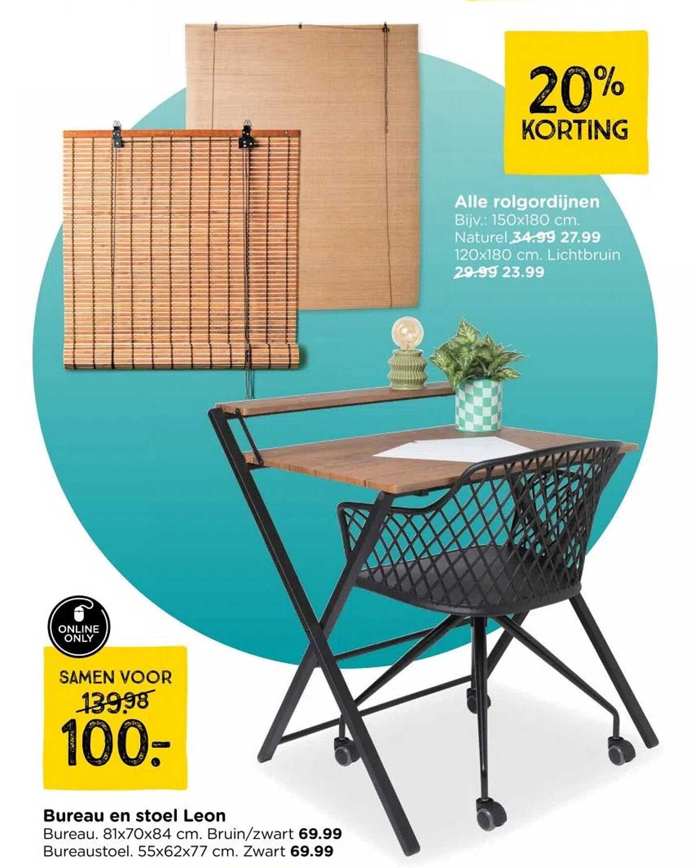 Bureau en stoel Leon