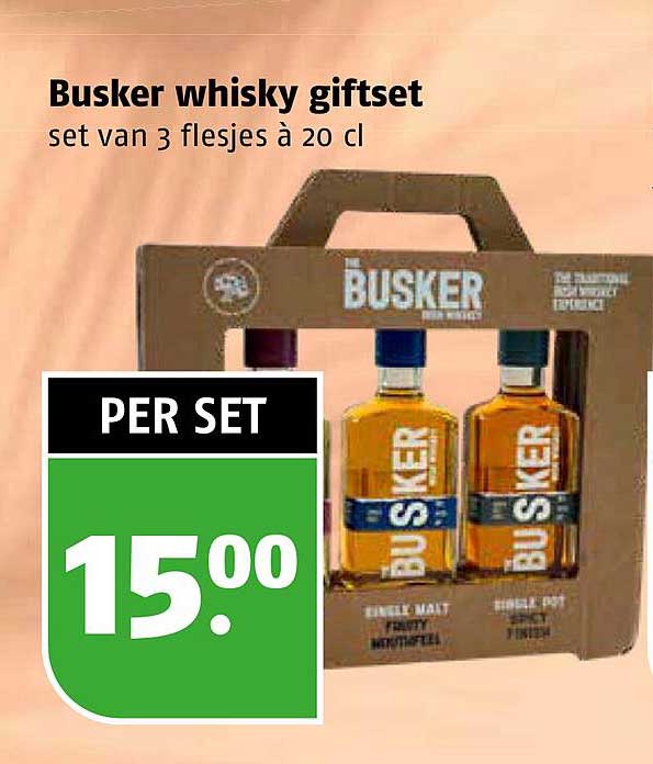 Busker whisky giftset