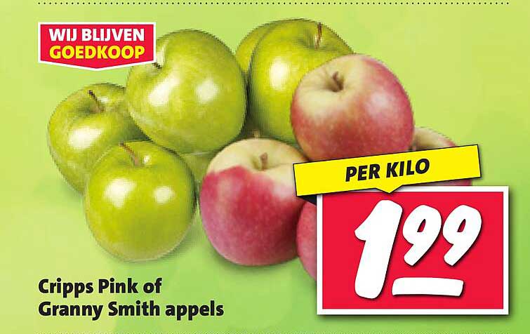 Cripps Pink of Granny Smith appels