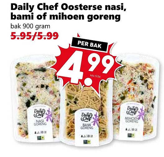 Daily Chef Oosterse nasi, bami of mihoen goreng