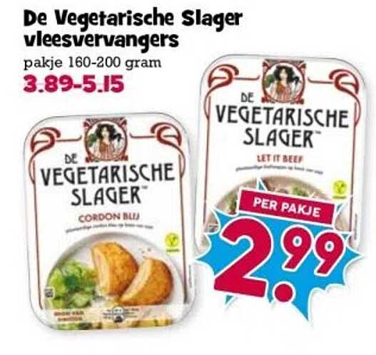 De Vegetarische Slager vleesvervangers