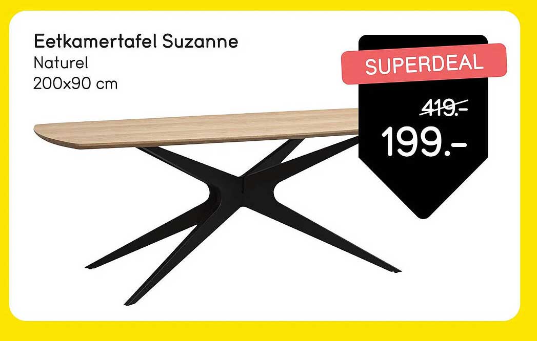 Eetkamertafel Suzanne
