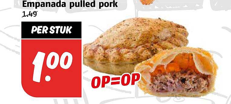 Empanada pulled pork
