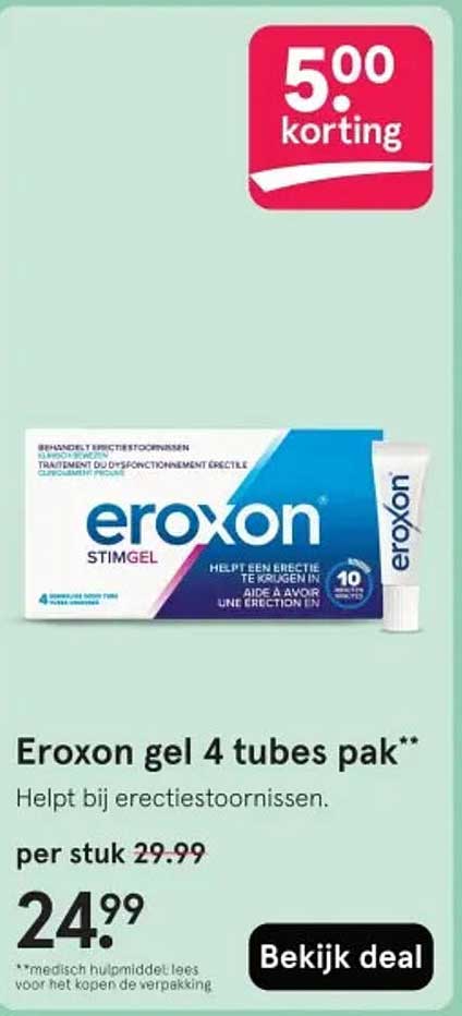 Eroxon gel 4 tubes pak**