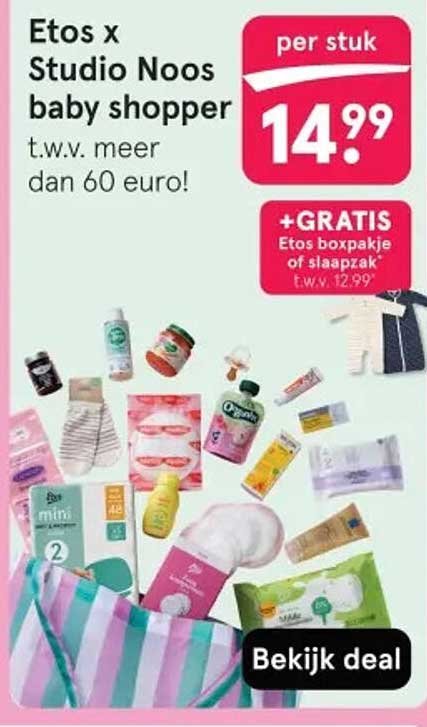 Etos x Studio Noos baby shopper