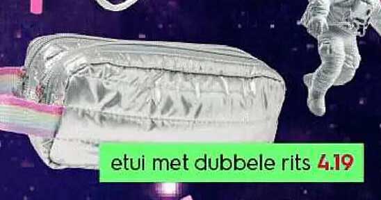 etui met dubbele rits