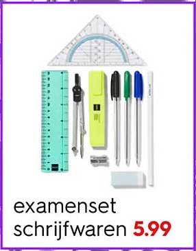 examenset schrijfwaren