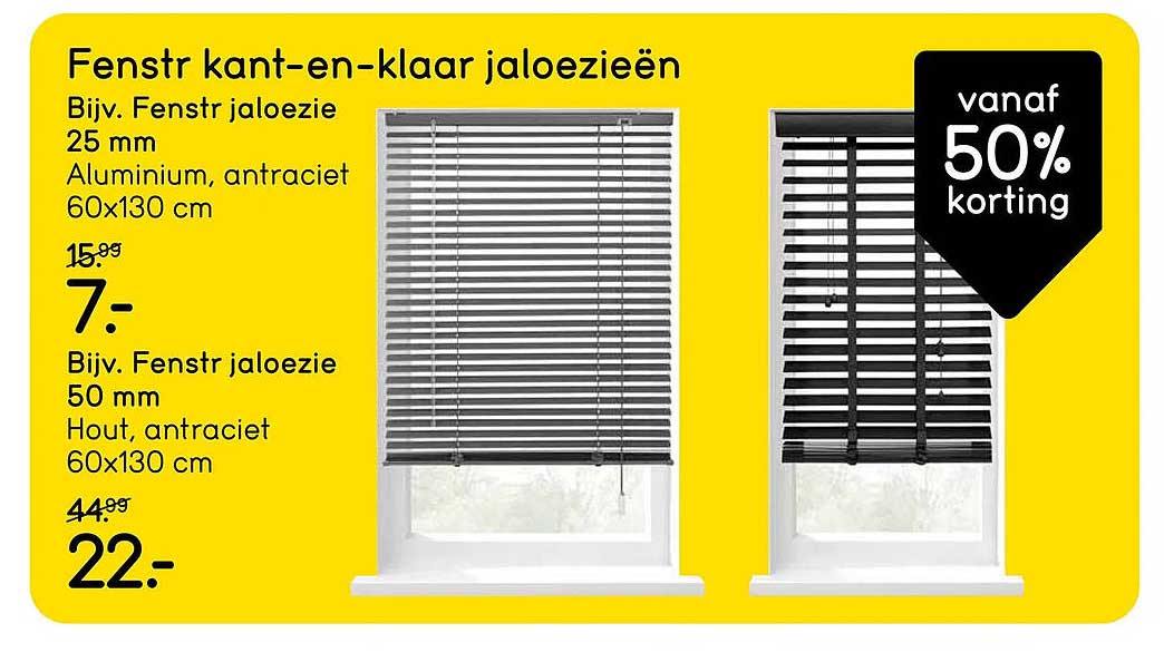 Fenstr kant-en-klaar jaloezieën