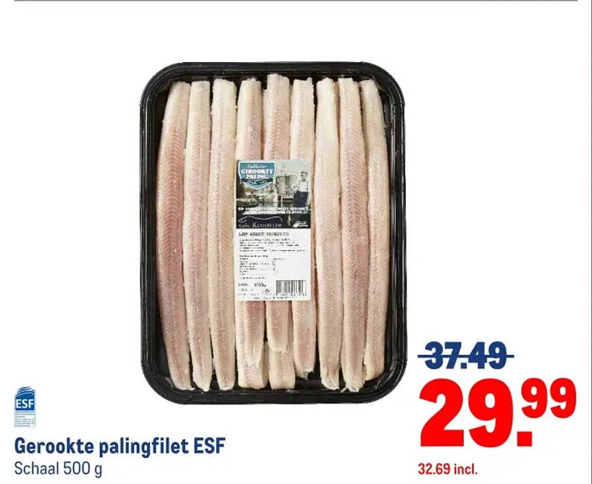 Gerookte palingfilet ESF