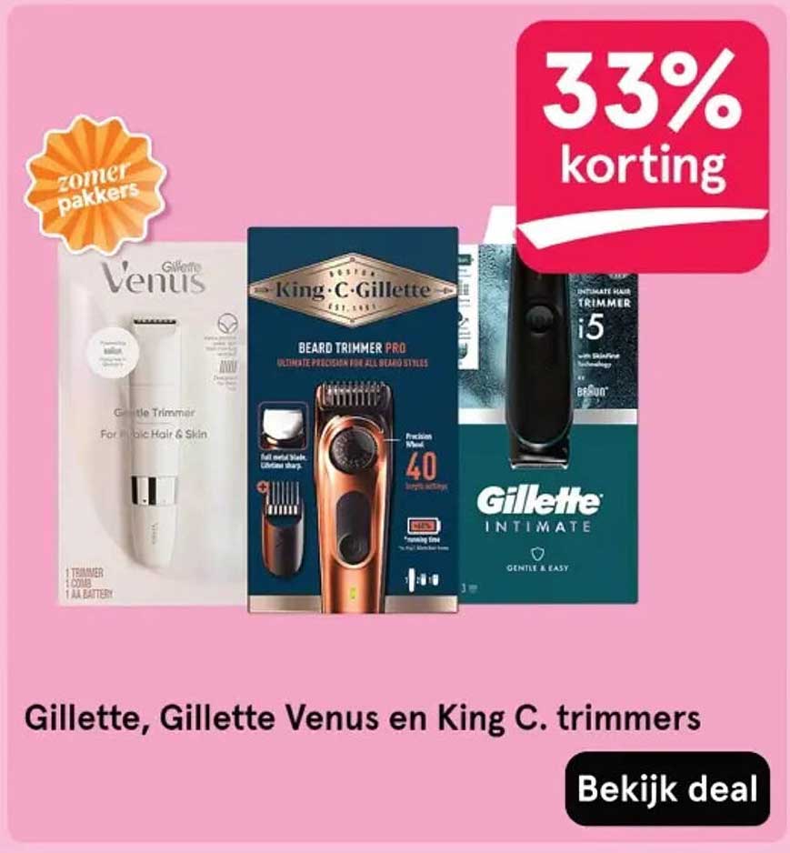 Gillette, Gillette Venus en King C. trimmers