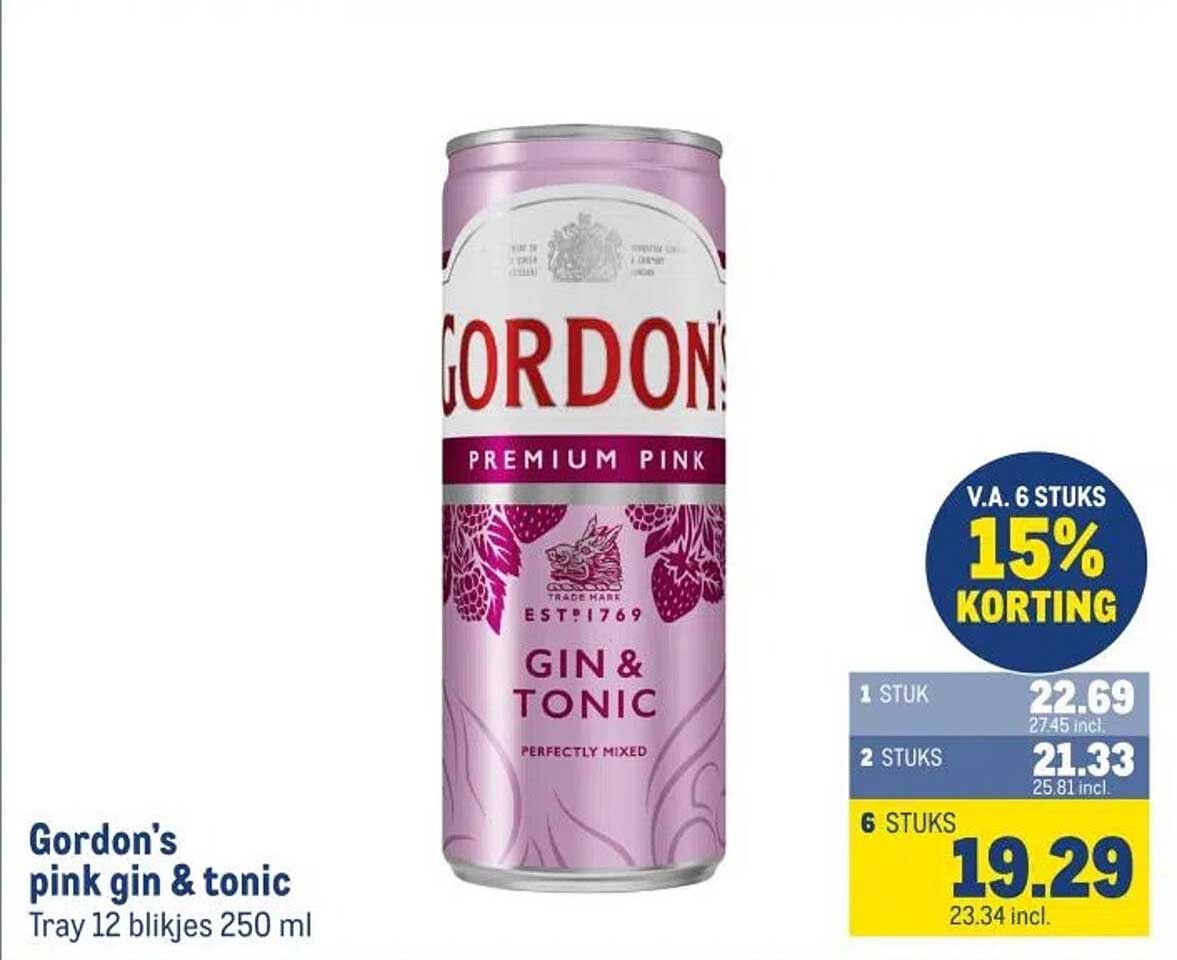 Gordon's pink gin & tonic