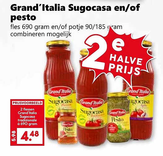Grand’Italia Sugocasa en/of pesto