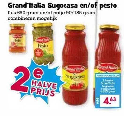 Grand'Italia Sugocasa en/of pesto